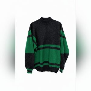 Vintage United Colors of Benetton Striped Wool Sweater | Made in Italy | 25” PTP
